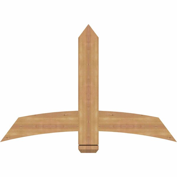Ekena Millwork Bellingham Timber Gable Bracket, Western Red Cedar, 48"W x 32"H x 1 1/2"D x 5 1/2"F, 16/12 Pitch GBW048X32X0206BEL00SWR - main